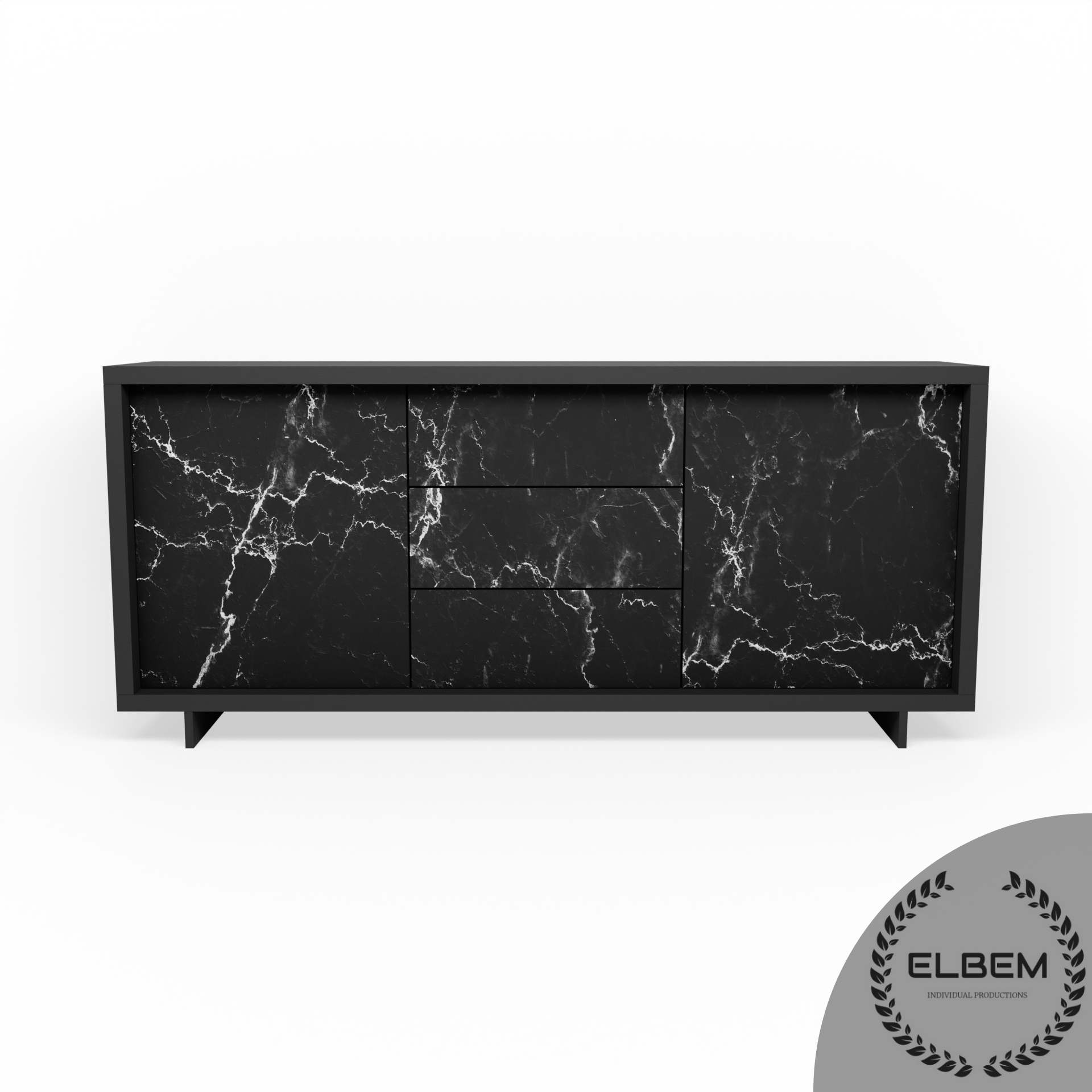 Komoda BERGEN BLACK II - obrazek 3