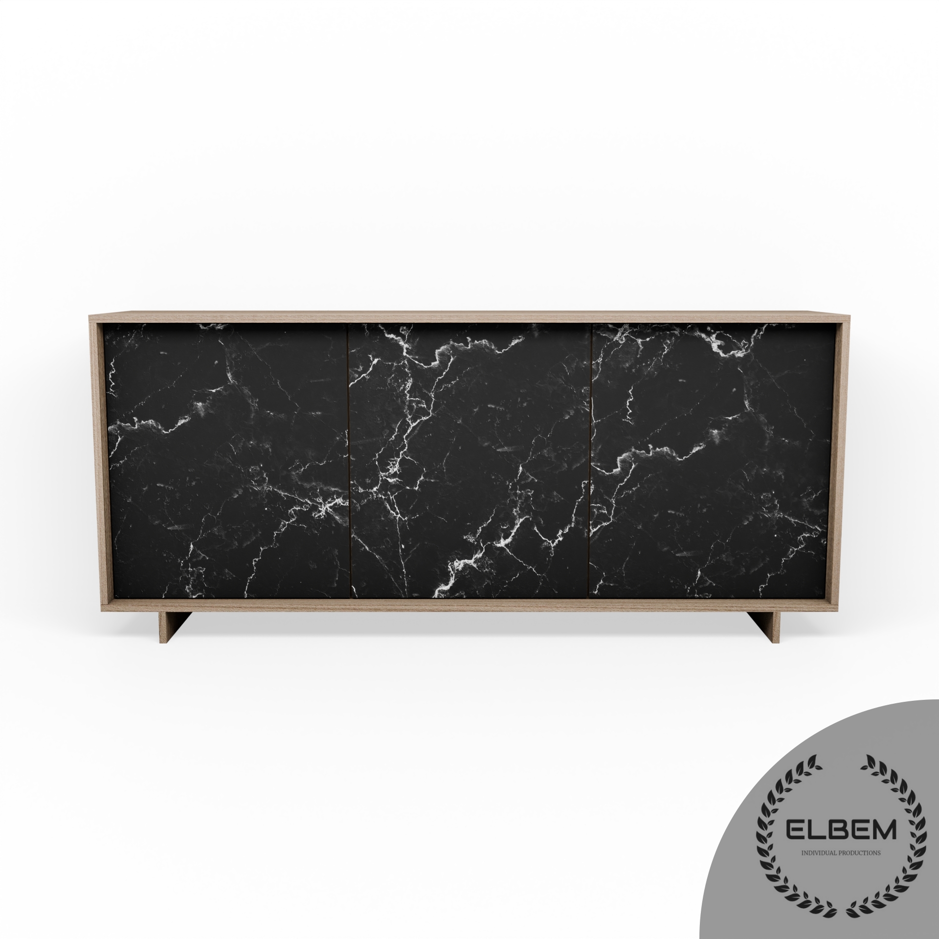 Komoda BERGEN OLMO JEREZ BLACK - obrazek 3