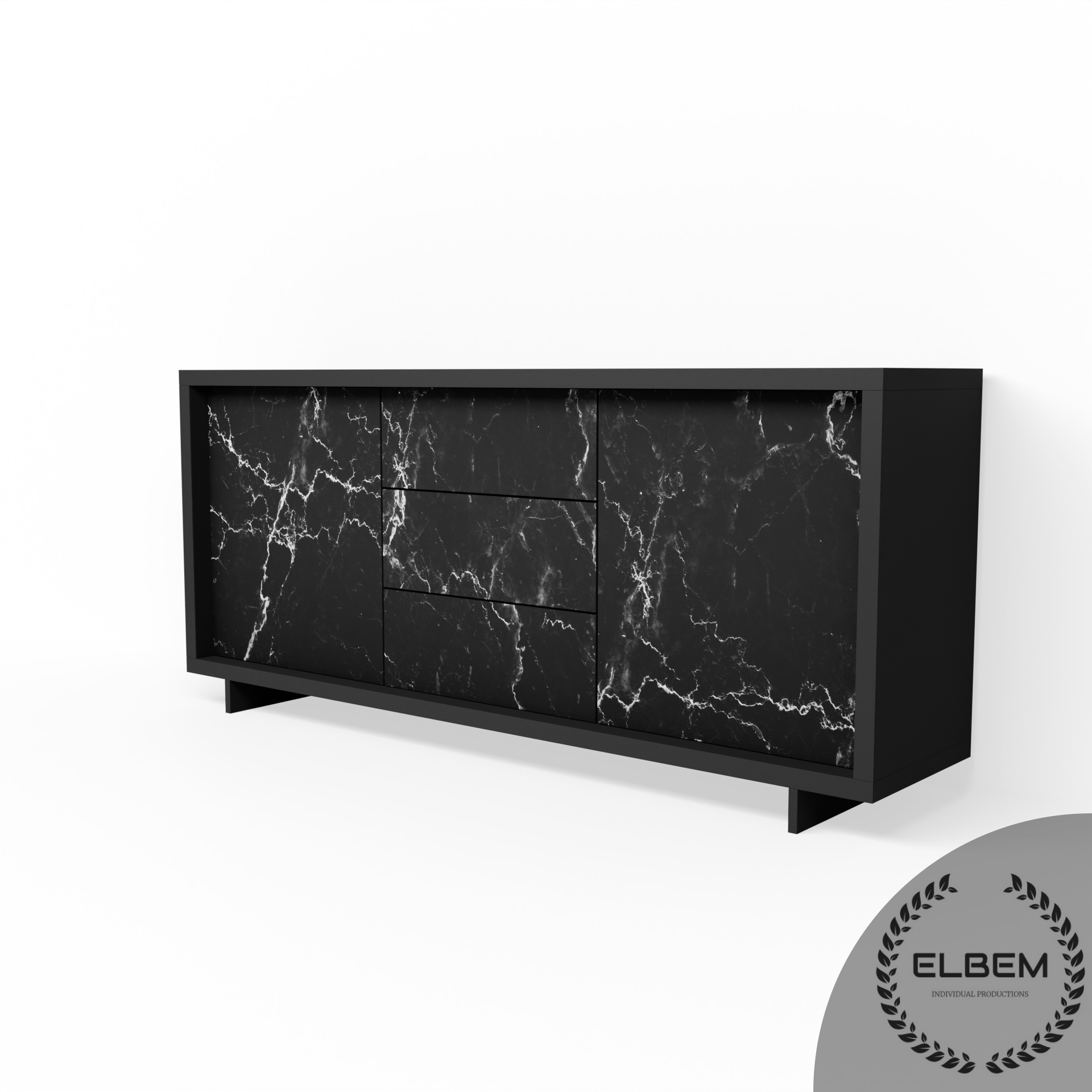 Komoda BERGEN BLACK II - obrazek 4