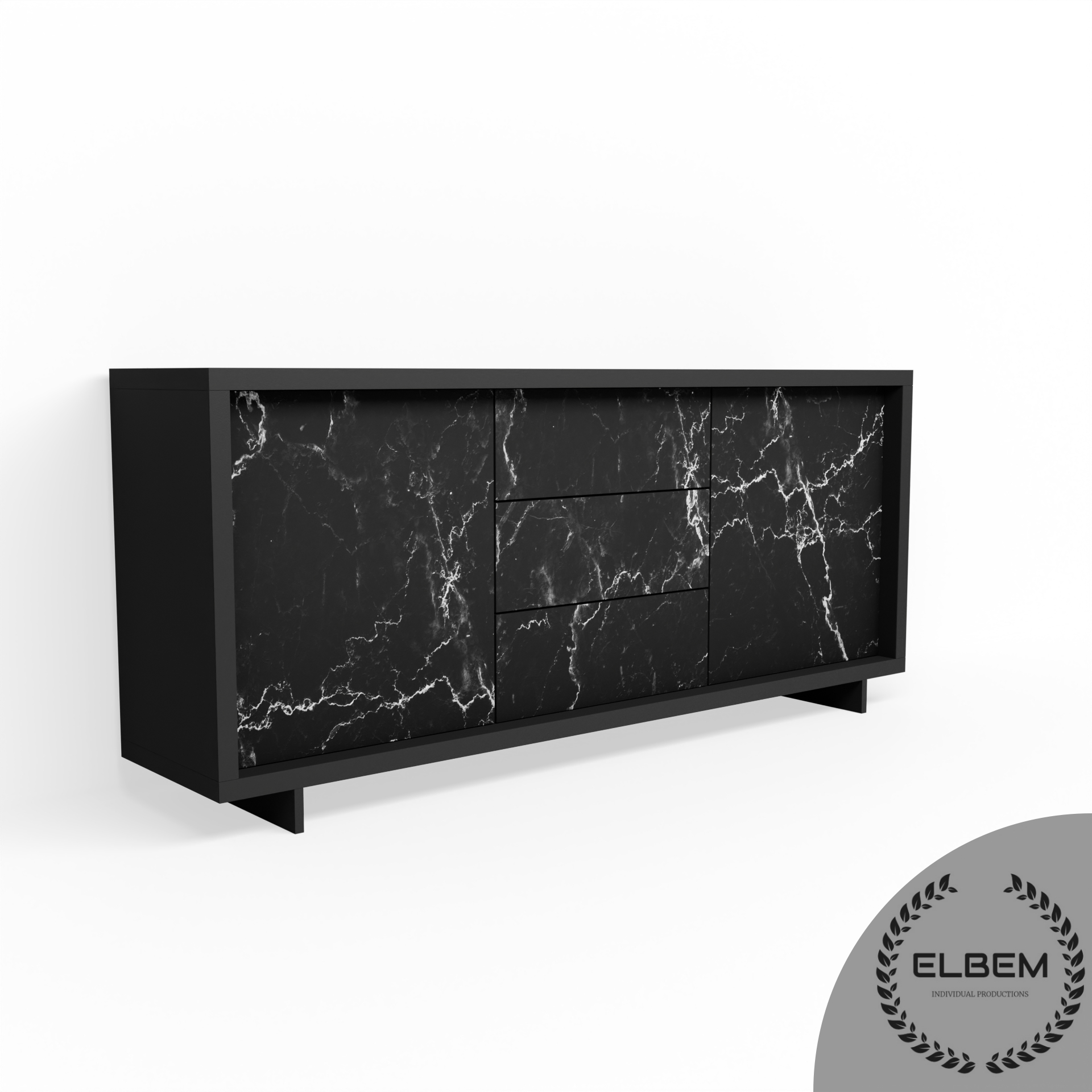 Komoda BERGEN BLACK II - obrazek 5